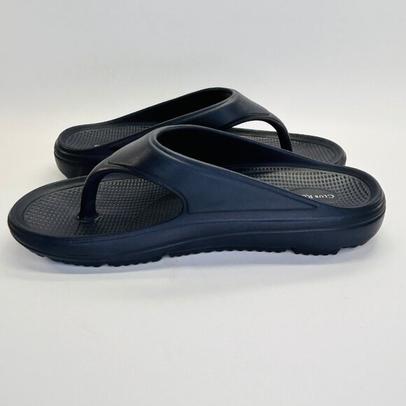 Club Room Mens Remy Thong Sandals Size 9M Navy Blue Slip On Summer Casual - Picture 6 of 11